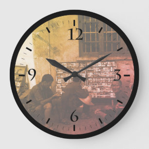 Vintage China Changsha-Buch, das große Uhr leiht