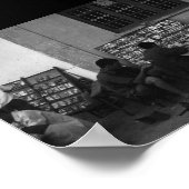 Vintage China Changsha-Buchleihe Poster (Ecke)