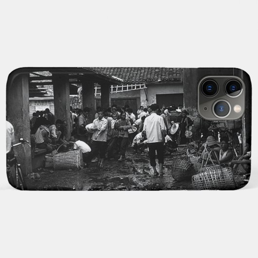 Vintage China Changsha-Markt Case-Mate iPhone Hülle (Rückseite (Horizontal))