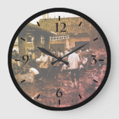 Vintage China Changsha Markt Große Uhr (Vorderseite)