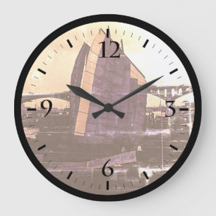 Vintage China Changsha xiang jiang Boot Große Cloc Wanduhr