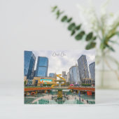 Vintage China Chengdu Postkarte (Stehend Vorderseite)