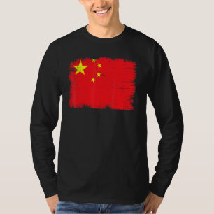 Vintage-China-Flagge Chinesischer Unabhängigkeitst T-Shirt