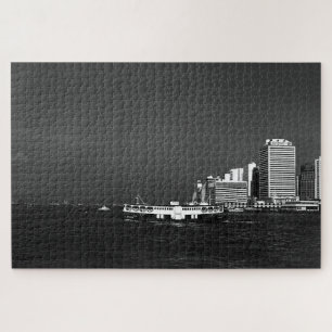 Vintage China Hongkong Bootshaus Meer Puzzle
