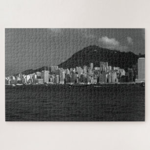 Vintage China Hongkong Bucht Hochhäuser Puzzle