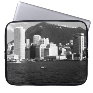 Vintage China Hongkong Bucht Sicht auf die Wolkenk Laptopschutzhülle