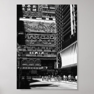Vintage China Hongkong City Poster