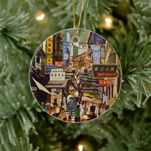 Vintage China Hongkong Keramik Ornament