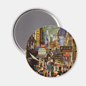 Vintage China Hongkong Magnet (Vorderseite/Rückseite)