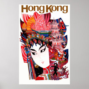 Vintage China Hongkong Poster