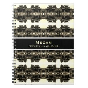 Vintage China Kanton Foshan Ahnenhalle Notizblock