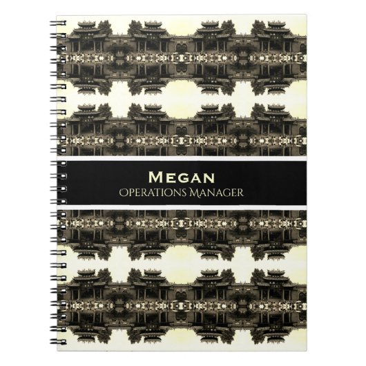 Vintage China Kanton Foshan Ahnenhalle Notizblock (Vorderseite)