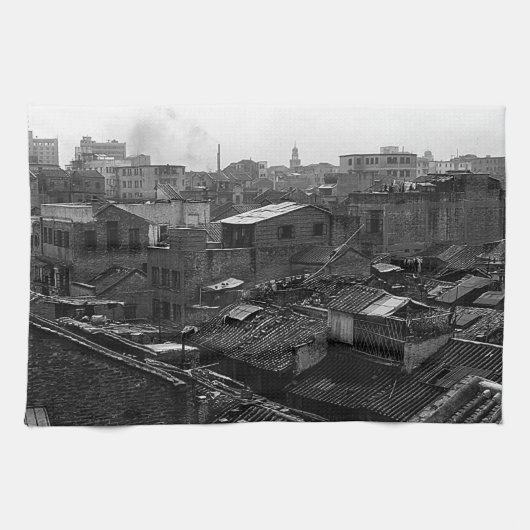 Vintage China Kanton Geschirrtuch (Horizontal)