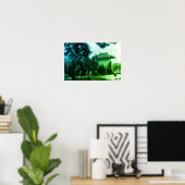 Vintage China Kanton Märtyrerpark Poster (Heimbüro)