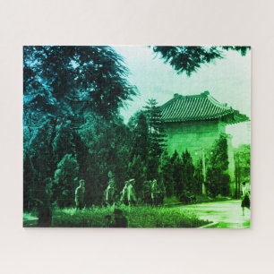 Vintage China Kanton Märtyrerpark Puzzle