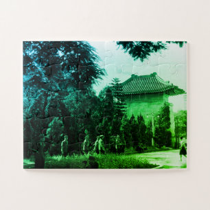 Vintage China Kanton Märtyrerpark Puzzle