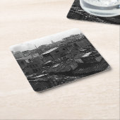 Vintage China Kanton Rechteckiger Pappuntersetzer (angewinkelt)