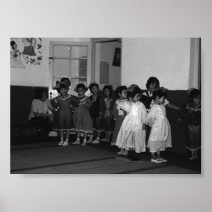 Vintage China Kinderbetreuung in Shanghai Poster