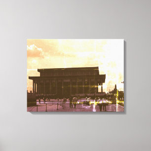 Vintage China Pekin Mao Tse Tung Mausoleum Leinwanddruck