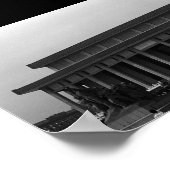 Vintage China Pekin Mao Tse Tung Mausoleum Poster (Ecke)