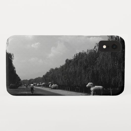 Vintage China Pekin schöne Alleen Grabstätten Case-Mate iPhone Hülle (Rückseite (Horizontal))