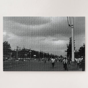 Vintage China Pekin Straße Tiananmen Platz Puzzle