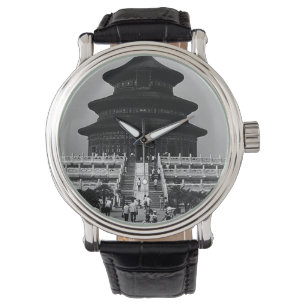 Vintage China Pekin Tempel des Himmels Armbanduhr