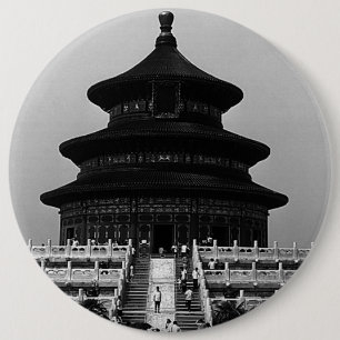 Vintage China Pekin Tempel des Himmels Button