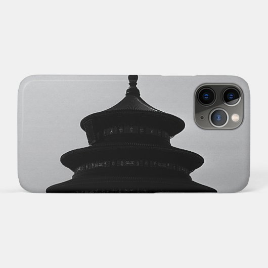 Vintage China Pekin Tempel des Himmels Case-Mate iPhone Hülle (Rückseite (Horizontal))