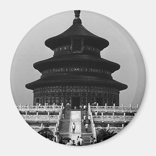 Vintage China Pekin Tempel des Himmels Magnet (Vorne)