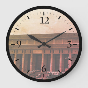Vintage China Peking Mao Tse Tung Mausoleum Groß C Große Wanduhr