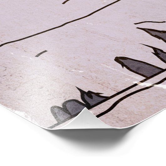 Vintage China Reiseplakat Fotodruck (Ecke)