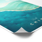 Vintage China Reiseplakat Poster (Ecke)