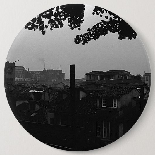 Vintage China Shanghai City 1970 Button (Vorderseite)