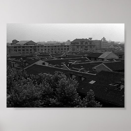 Vintage China Shanghai City Poster (Vorne)