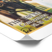 Vintage China Shanghai Frau mit Pferd Poster (Ecke)