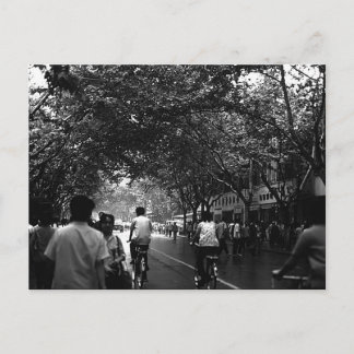 Vintage China Shanghai Straße Postkarte