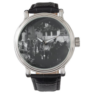 Vintage China Yangshuo-Markt Armbanduhr