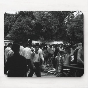 Vintage China Yangshuo-Marktplatz Mousepad