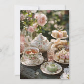 Vintage China | Zeitloser Tee Einladung (Vorderseite)