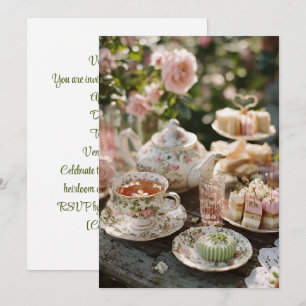 Vintage China Zeitloser Tee Einladung