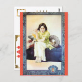 Vintage China Zigarette und Retro-Schönheitsmodell Postkarte (Vorne/Hinten)