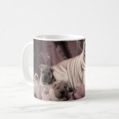 Vintage Chinese Shar Pei Falten, Welpen-Hunde Kaffeetasse (Vorderseite Links)