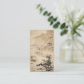 Vintage Chinese Sumi-e Visitenkarte (Stehend Vorderseite)