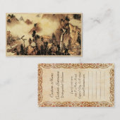 Vintage Chinese Sumi-e Visitenkarte (Vorne/Hinten)
