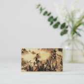 Vintage Chinese Sumi-e Visitenkarte (Stehend Vorderseite)