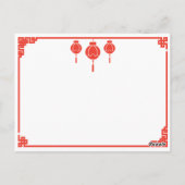 Vintage chinesische Ad Shanghai Woman Navy Cheongs Postkarte (Rückseite)