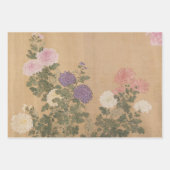 Vintage chinesische Blumenkunst Geschenkpapier Set (Vorderseite 3)