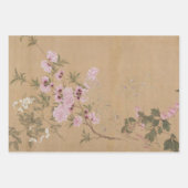 Vintage chinesische Blumenkunst Geschenkpapier Set (Vorderseite 2)
