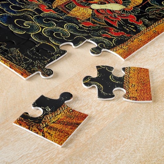 Vintage chinesische Kunst Puzzle (Seite)